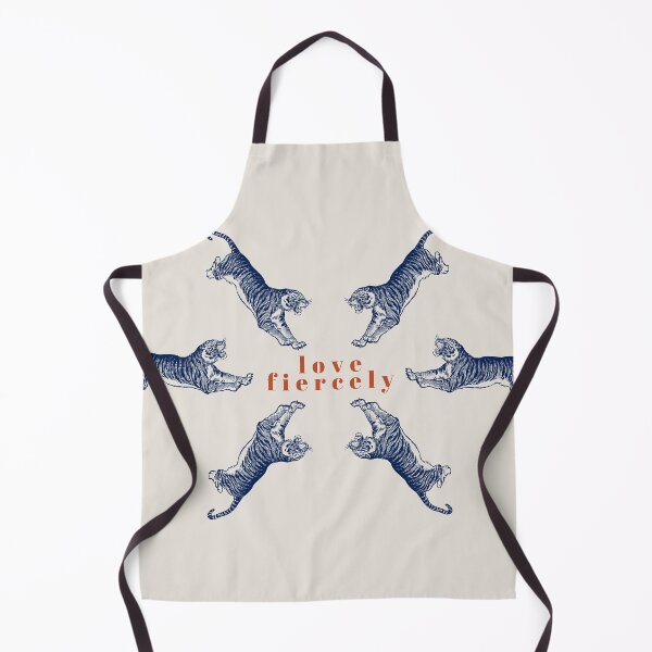 Item preview, Love Fiercely Tiger Love Toile Pattern designed and sold by RoseGenuine.