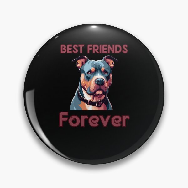 Item preview, Dog Best Friends Forever : Funny Cute Pitbull designed and sold by ArtfulNook.