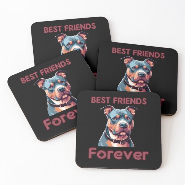 Item preview, Dog Best Friends Forever : Funny Cute Pitbull designed and sold by ArtfulNook.