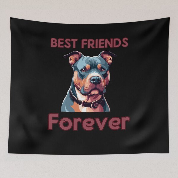 Item preview, Dog Best Friends Forever : Funny Cute Pitbull designed and sold by ArtfulNook.