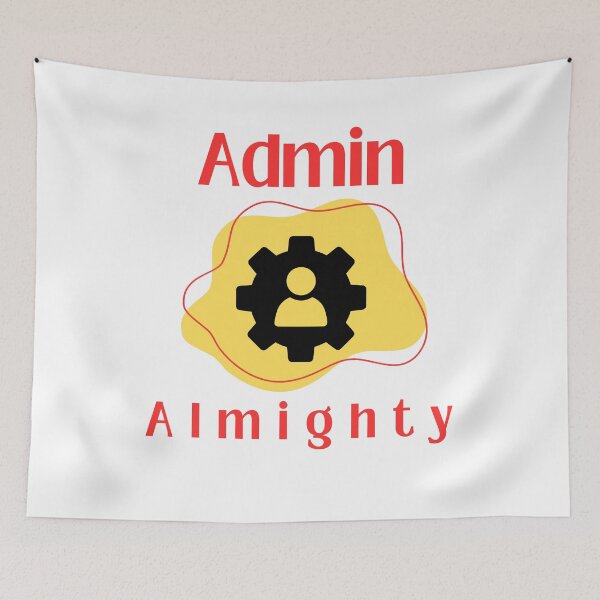 Item preview, Admin almighty, funny gift for administrators 2 designed and sold by GroonSpace.
