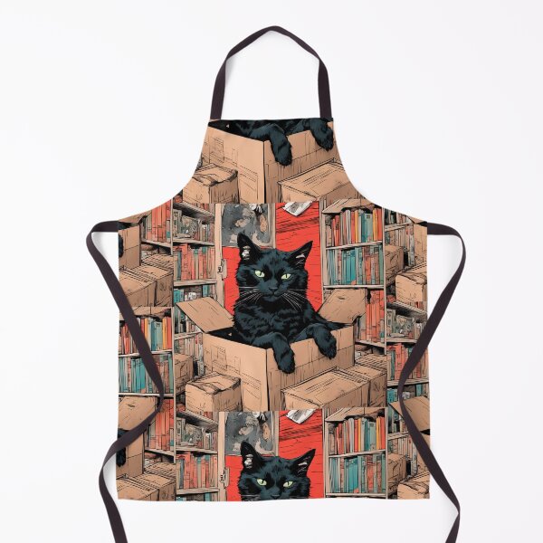 Item preview, Cat litter box and cat box sitting on cardboard box: Cat in box designed and sold by The Knick Knack Nook.