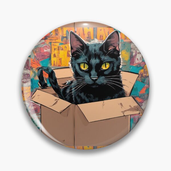 Item preview, cat box and cat litter box: Cat in box or Cardboard box designed and sold by The  Knick Knack Nook.