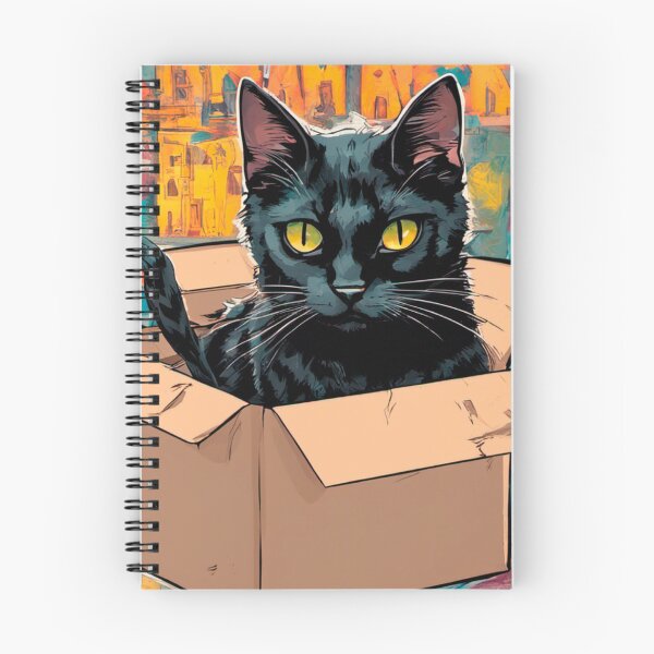 Item preview, cat box and cat litter box: Cat in box or Cardboard box designed and sold by The  Knick Knack Nook.