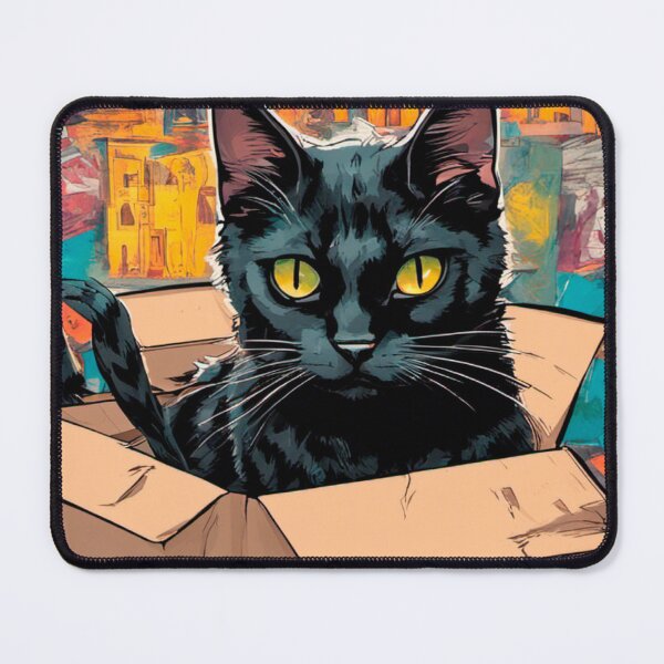 Item preview, cat box and cat litter box: Cat in box or Cardboard box designed and sold by The  Knick Knack Nook.