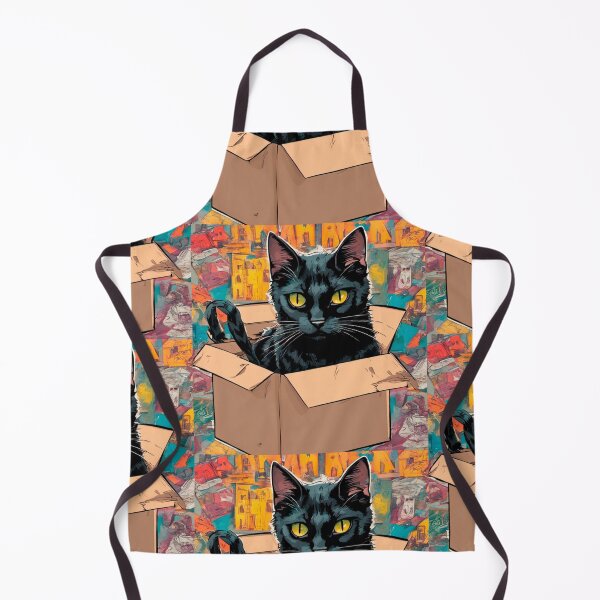 Item preview, cat box and cat litter box: Cat in box or Cardboard box designed and sold by The Knick Knack Nook.