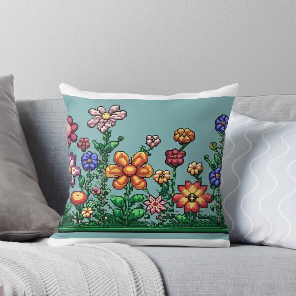 Item preview, Blooming Pixels: A Burst of Pixelated Beauty |||| designed and sold by Its-a-me-Marco.
