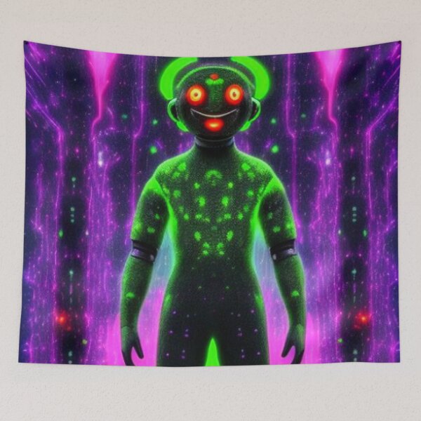 Item preview, AI Robot Caught In the Matrix designed and sold by TheDarkWardrobe.