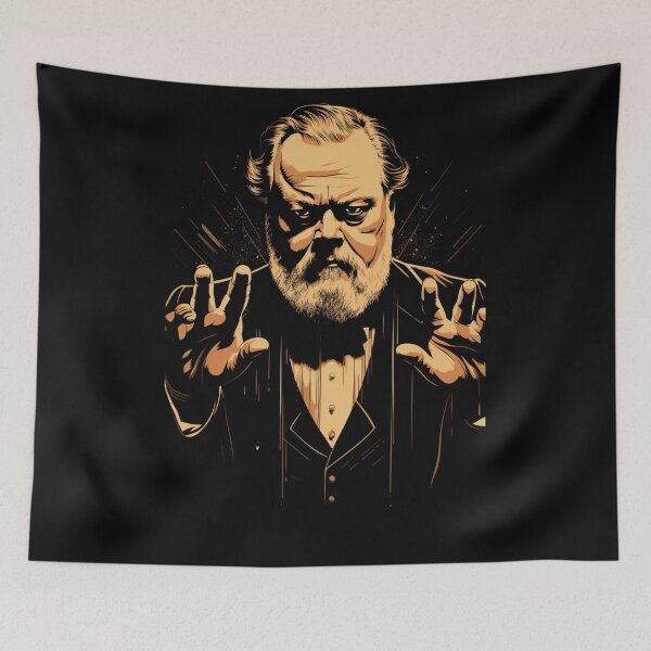 Item preview, Visions of Orson: A Cinematic Tapestry Inspired by Orson Welles Fanart designed and sold by BeerBot.