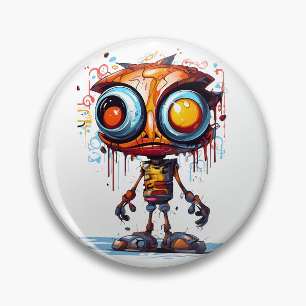 Item preview, Galactic Goggle-Eyes: The Robo-Alien Hybrid Tee designed and sold by Moisky Patterns.