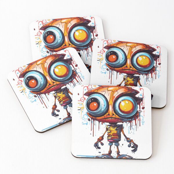 Item preview, Galactic Goggle-Eyes: The Robo-Alien Hybrid Tee designed and sold by Moisky Patterns.