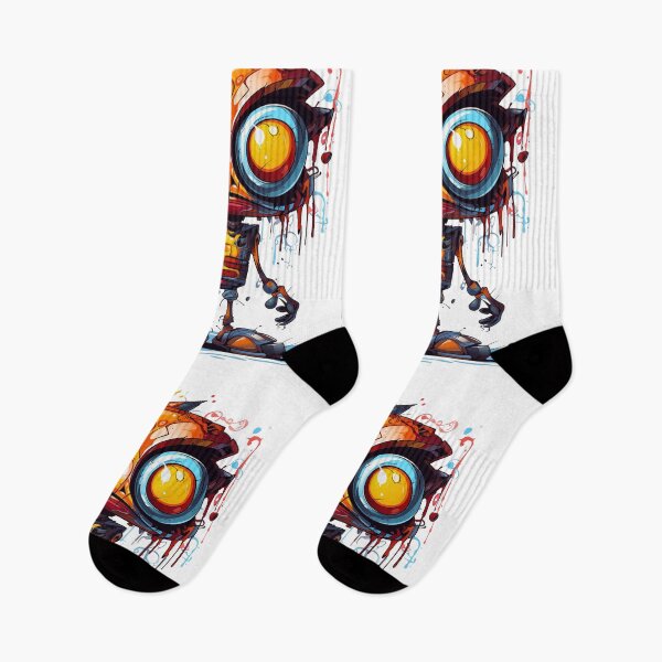 Item preview, Galactic Goggle-Eyes: The Robo-Alien Hybrid Tee designed and sold by Moisky Patterns.