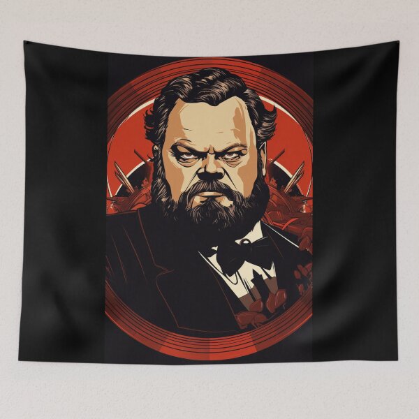 Item preview, Visions of Orson: A Cinematic Tapestry Inspired by Orson Welles Fanart designed and sold by BeerBot.