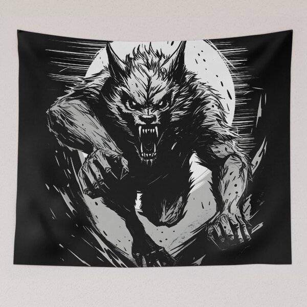 Item preview, Nocturnal Revenge Werewolf Attack designed and sold by Spookyashell.