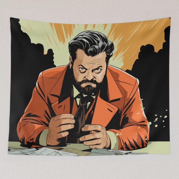 Item preview, Visions of Orson: A Cinematic Tapestry Inspired by Orson Welles Fanart designed and sold by BeerBot.