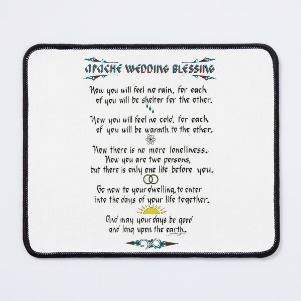 Item preview, Apache Wedding Blessing hand lettered designed and sold by Jacqueline  Shuler.