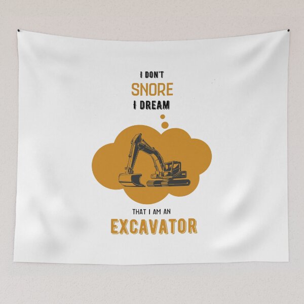 Item preview, I don't snore i dream it's a perfect T-shirt idea for everybody who love diggers designed and sold by Magrosa.