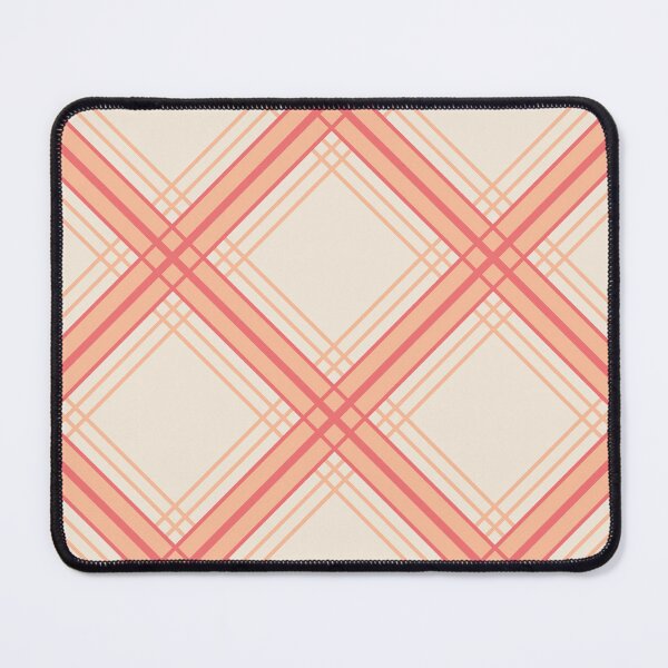 Item preview, Peach Diagonal Plaid Large Scale designed and sold by VintageStyle.