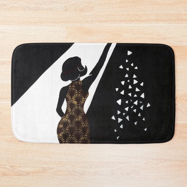 Item preview, A little party - 1920s woman dancing with gold - Art Deco in acrylic designed and sold by RebeccaFreese.