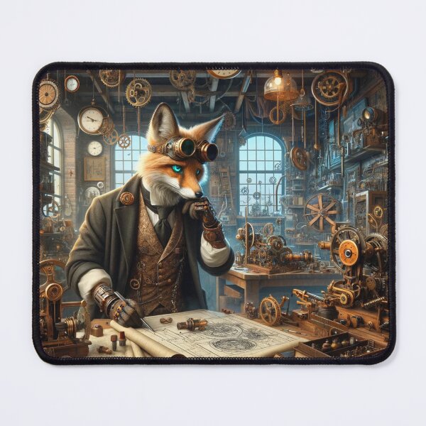 Item preview, Steampunk Fox Inventor designed and sold by Zestpond.