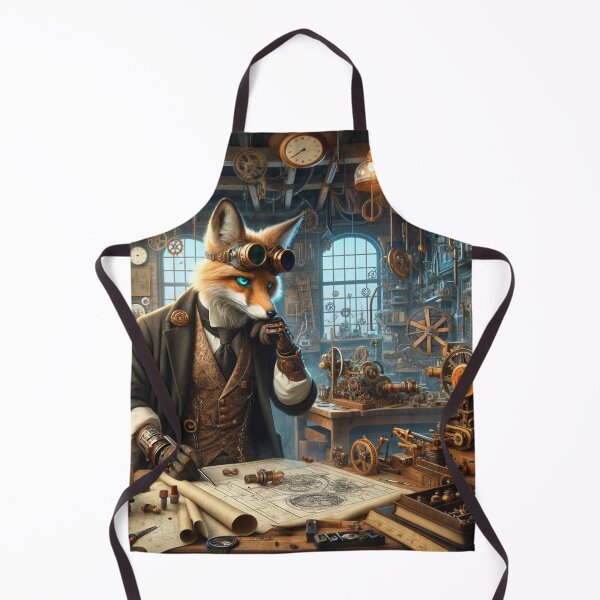 Item preview, Steampunk Fox Inventor designed and sold by Zestpond.