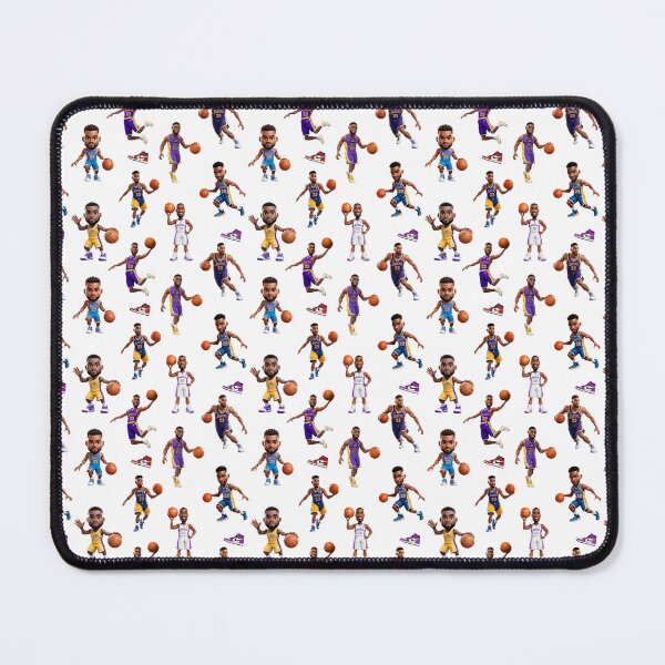 Item preview, Basketball players cartoon seamless tiles designed and sold by shopsmarty.