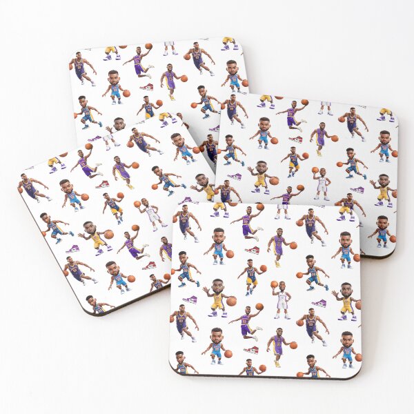 Item preview, Basketball players cartoon seamless tiles designed and sold by shopsmarty.