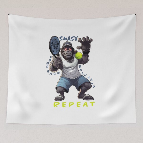 Item preview, Funny Padel Smash Forehand Backhand Repeat designed and sold by Kacpi-Design.