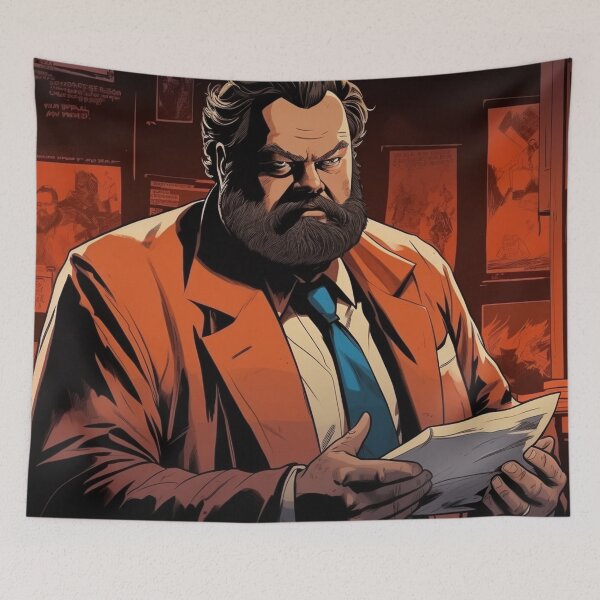 Item preview, Visions of Orson: A Cinematic Tapestry Inspired by Orson Welles Fanart designed and sold by BeerBot.
