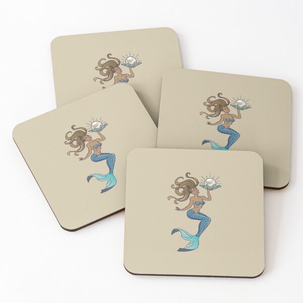 Item preview, Vintage Mermaid Tattoo Blue Theme designed and sold by Radial Designs.
