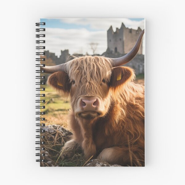 Item preview, Highland Cow at Castle Gates designed and sold by Modern-Classic.