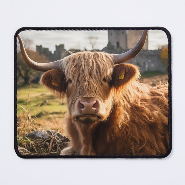 Item preview, Highland Cow at Castle Gates designed and sold by Modern-Classic.