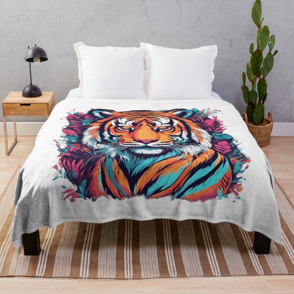 Item preview, For animal lovers. A colorful rainbow tiger designed and sold by GroonSpace.
