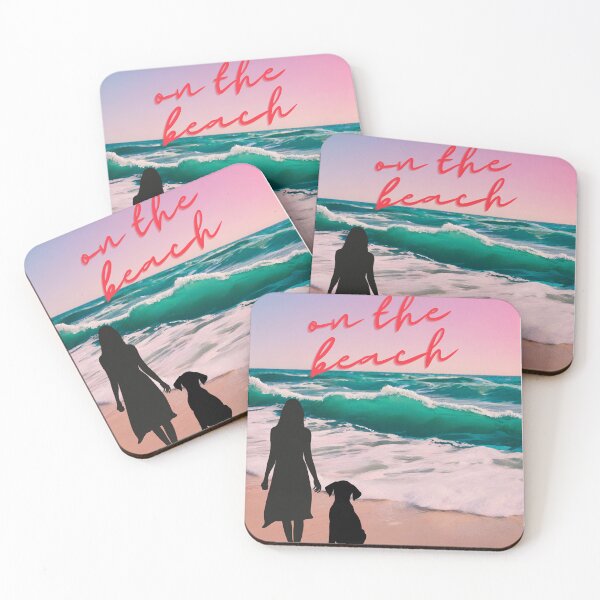 Item preview, WOMAN & DOG ON THE BEACH DESIGN designed and sold by asudesign.