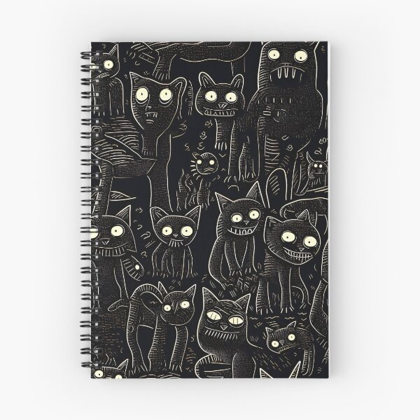 Item preview, Mutated Zombie Cats pattern black and white designed and sold by Sp3ctrumOfColor.