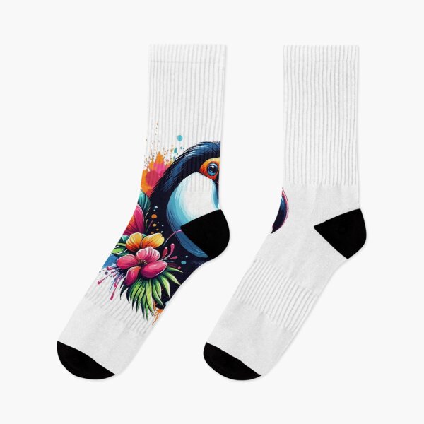 Item preview, Beautiful toucan with leaves and flowers designed and sold by Marcoshop10.