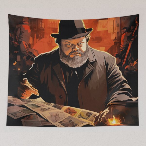 Item preview, Visions of Orson: A Cinematic Tapestry Inspired by Orson Welles Fanart designed and sold by BeerBot.