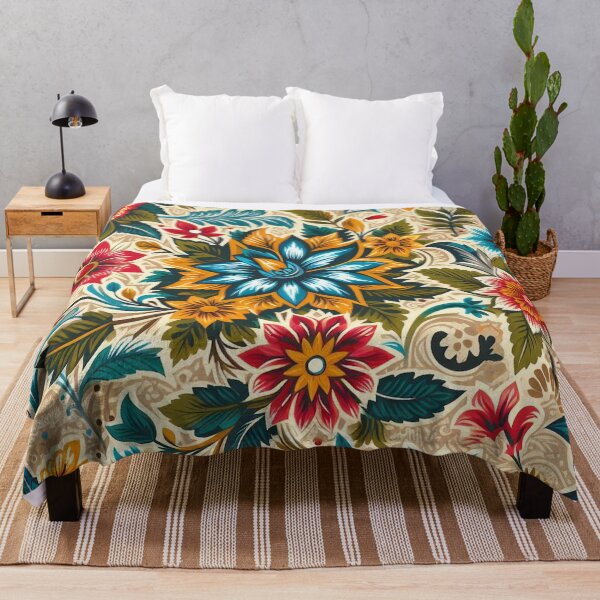 Item preview, Colorful Flower Pattern Design designed and sold by sketchesbyalex.