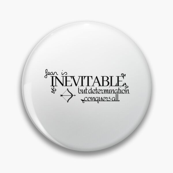 Item preview, Fear is inevitable, but determination conquers all designed and sold by LadyD14.