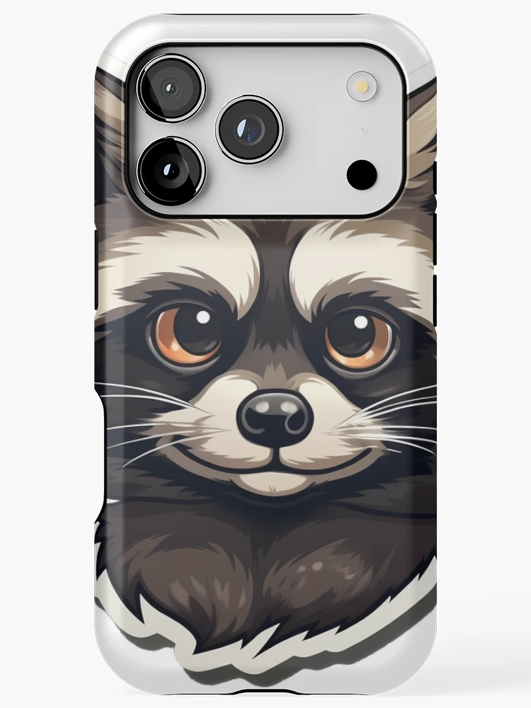 Thumbnail 1 of 4, iPhone Case, Happy Racoon designed and sold by SoulTints.