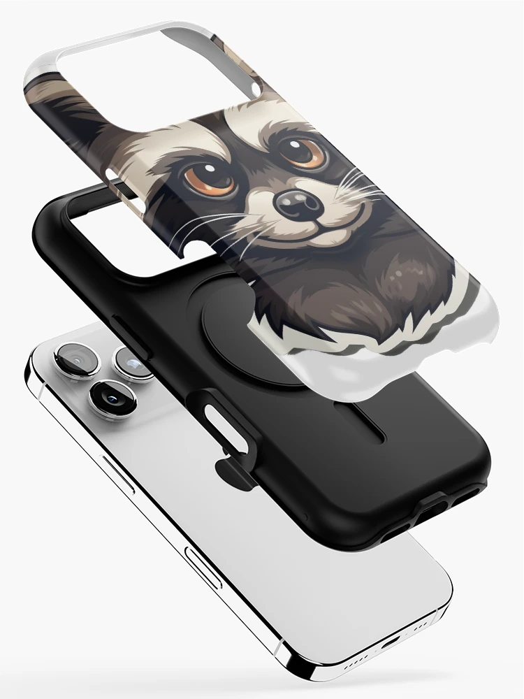 Thumbnail 2 of 4, iPhone Case, Happy Racoon designed and sold by SoulTints.