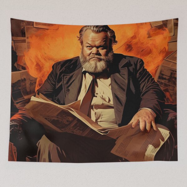 Item preview, Visions of Orson: A Cinematic Tapestry Inspired by Orson Welles Fanart designed and sold by BeerBot.
