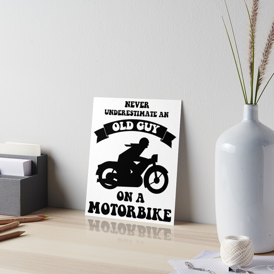 Motard Tonton Homme Moto Cadeau Motorcycle Motards' Autocollant, Spreadshirt