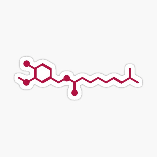 Capsaicin/chili molecule Sticker