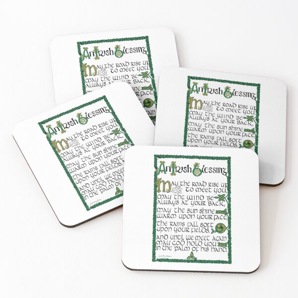 Item preview, Irish Blessing hand lettered in Celtic designed and sold by Jacqueline  Shuler.