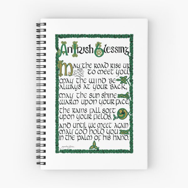Item preview, Irish Blessing hand lettered in Celtic designed and sold by Jacqueline  Shuler.