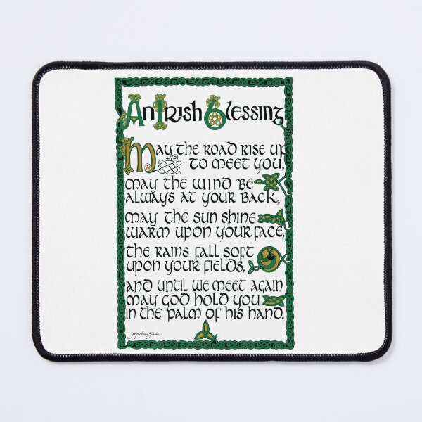 Item preview, Irish Blessing hand lettered in Celtic designed and sold by Jacqueline  Shuler.