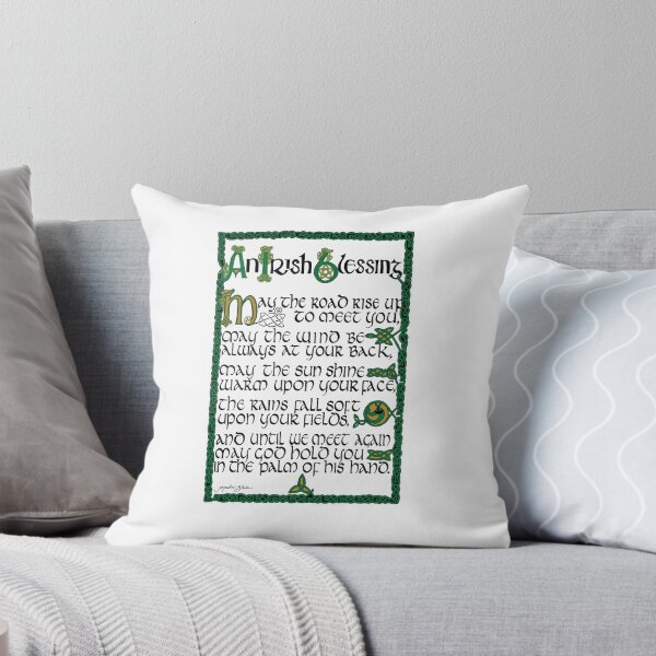 Item preview, Irish Blessing hand lettered in Celtic designed and sold by Jacqueline Shuler.