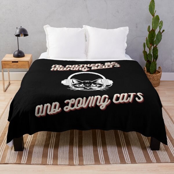 Item preview, I'd rather be making beats abd loving cats designed and sold by JuniperusArt.