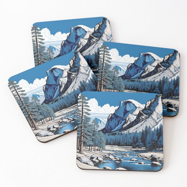 Item preview, Yosemite Landscape in Blue Tones designed and sold by Secondearth.